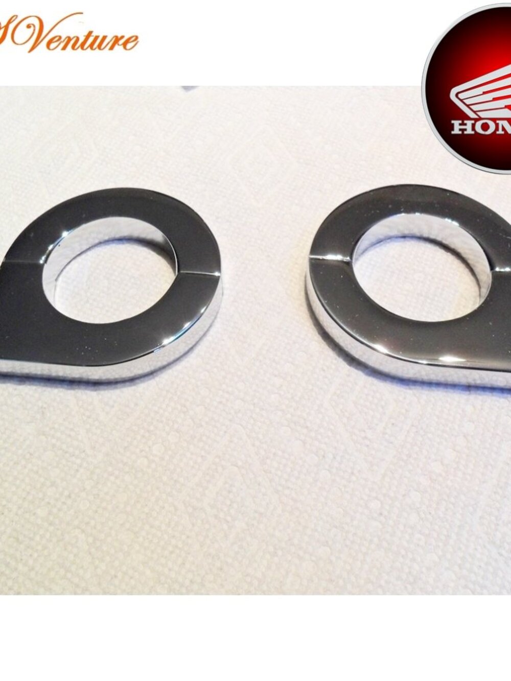 Honda Fury 45mm turn signals fork clamps CHROME